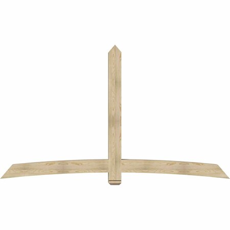 Ekena Millwork Bellingham Rough Sawn Timber Gable Bracket, Douglas Fir, 108"W x 63"H x 6"D x 6"F, 14/12 Pitch GBW108X63X0606BEL00RDF